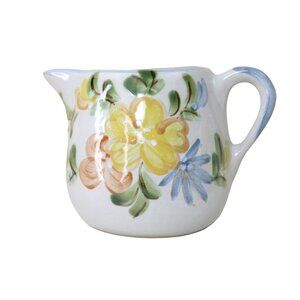 Louiseville Stoneware Pitcher Yellow Flower Floral 91790
